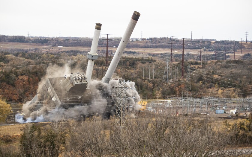 PHOTOS: Minnesota Valley Generating Plant implosion - West Central ...