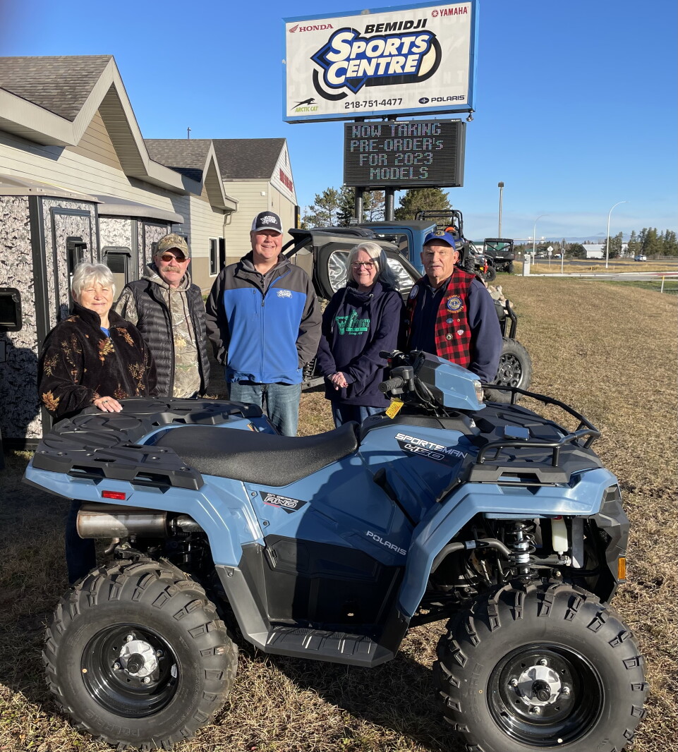 Douglas Fredrickson wins Lions Polaris ATV Raffle - The Bemidji Pioneer ...