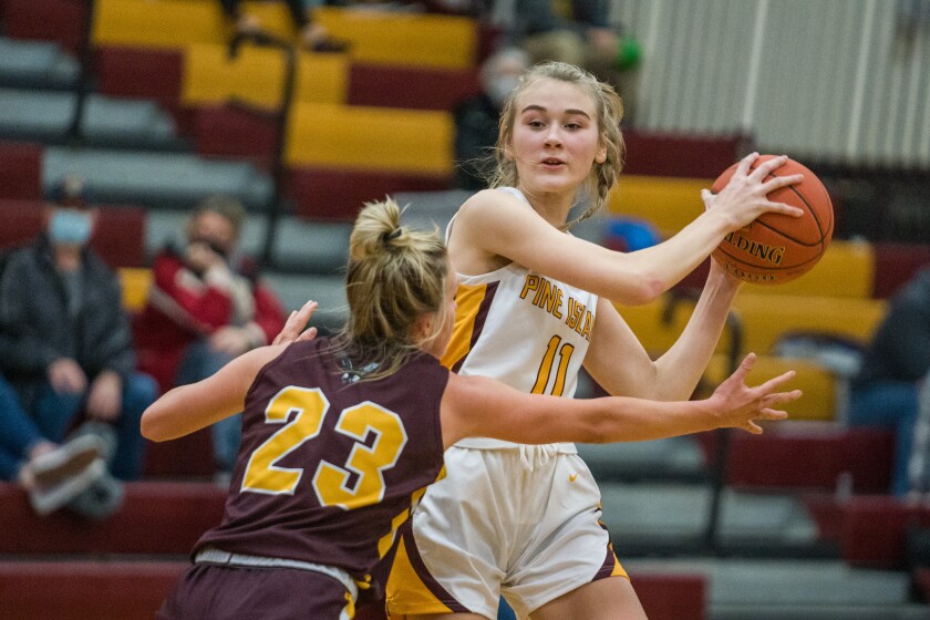 Dover-Eyota, Pine Island girls basketball