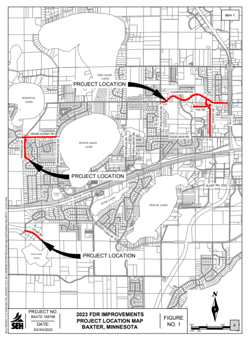 Graphics depicting the cost and area of road reclamation plans.