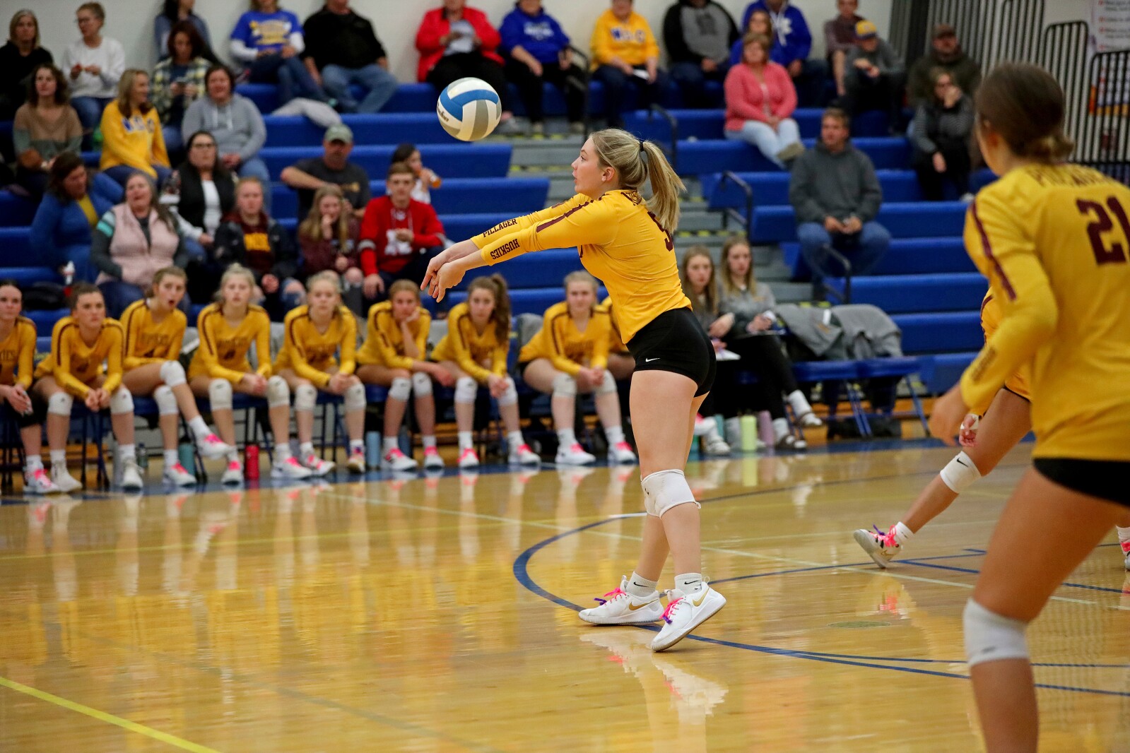Wadena-Deer Creek vs Pillager volleyball on Thursday, Oct. 27, 2022, in Wadena.