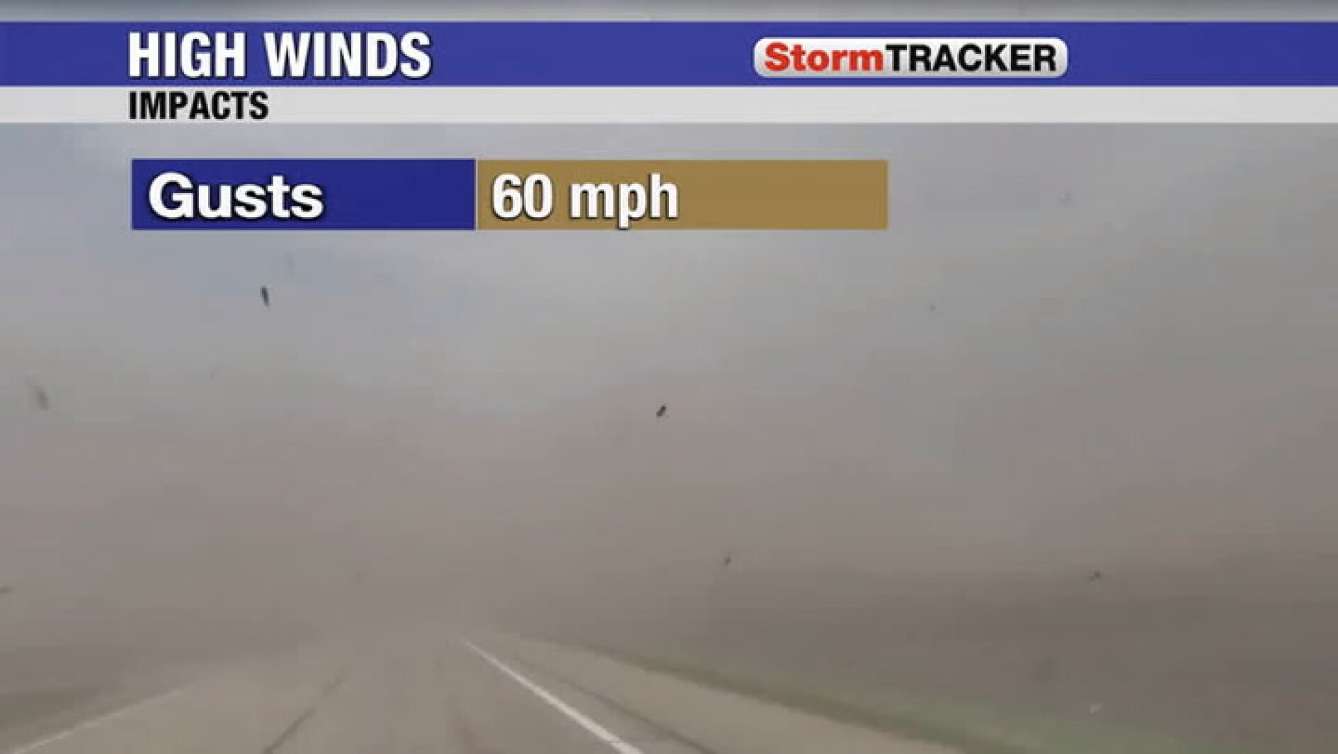 Tracking another windy day tomorrow with similar impacts to today ...