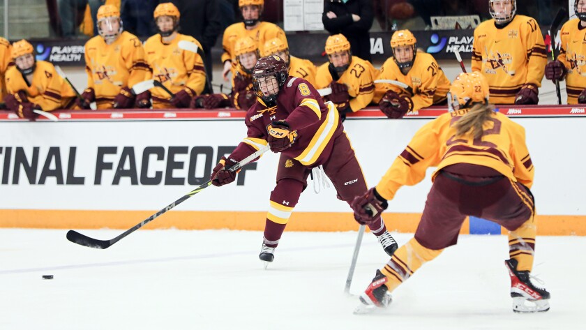 UMD women's hockey at WCHA Final Faceoff