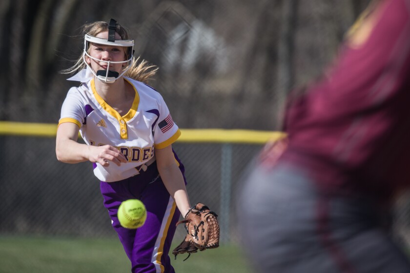 Lourdes, Stewartville softball