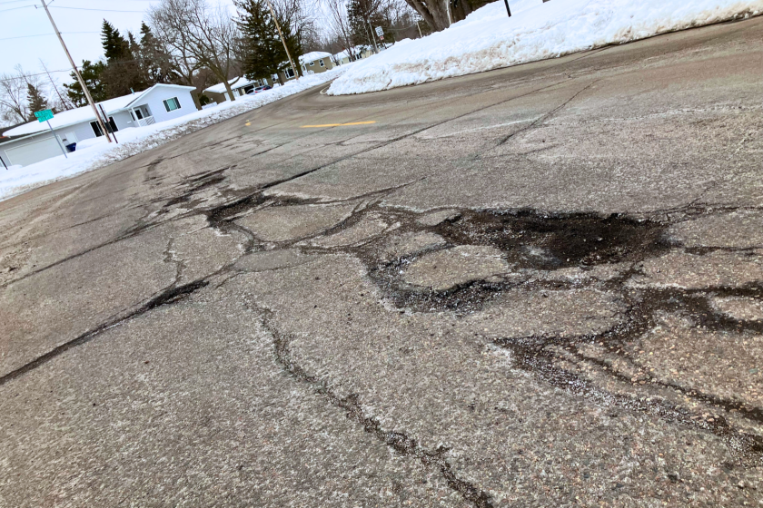 Red Pothole Yes, St. Cloud, there are more potholes this year - St. Cloud news ...