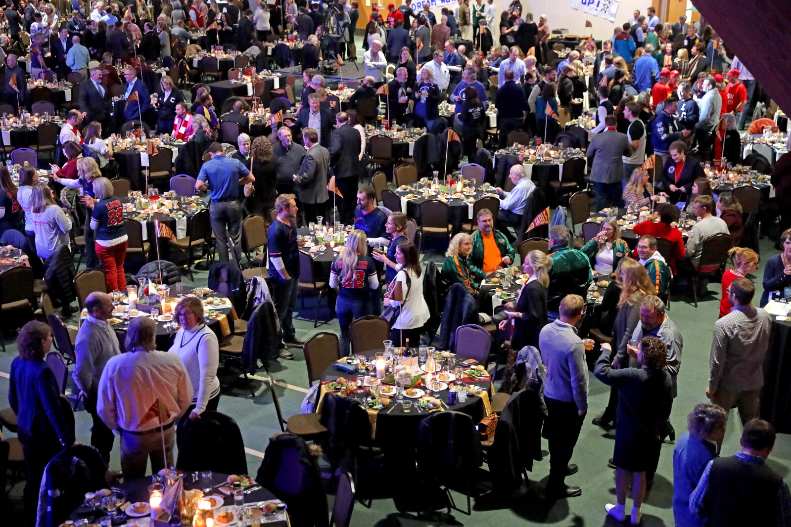 People gather for the ninth-annual Brainerd Lakes Chamber of Commerce Celebration of Excellence award dinner Nov. 17, 2022, at Cragun's Resort on Gull Lake near Brainerd.
