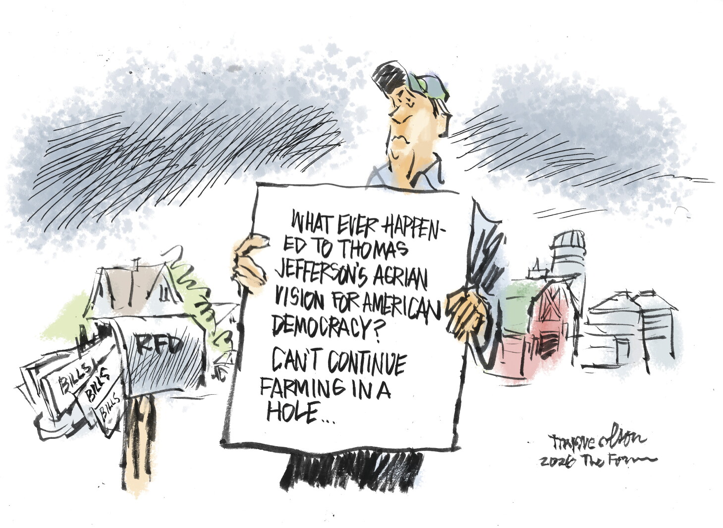 Trygve Olson cartoon: Failing vision