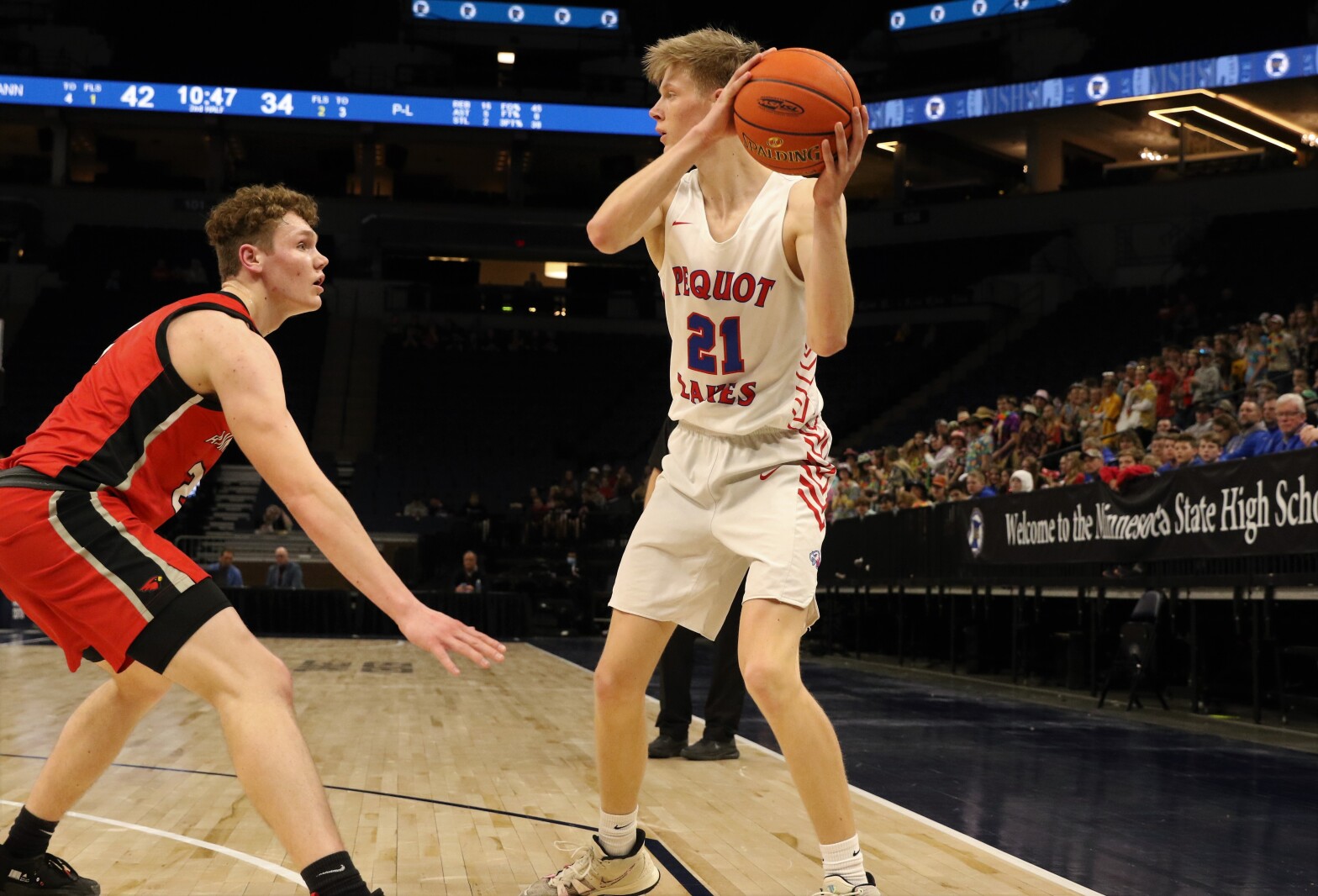 Pequot Lakes vs Annandale Class 2A State Quarterfinals Tuesday, March 22, 2022, at Target Center.