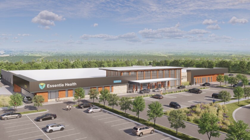A rendering of what the former Camping World site could look like with landscaping in an aerial sort of view.