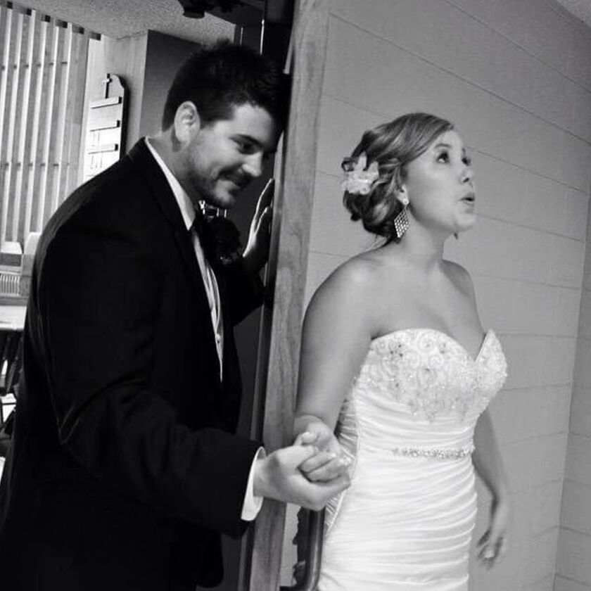 Karli_Taylor and Karli on their wedding day in 2013.jpg
