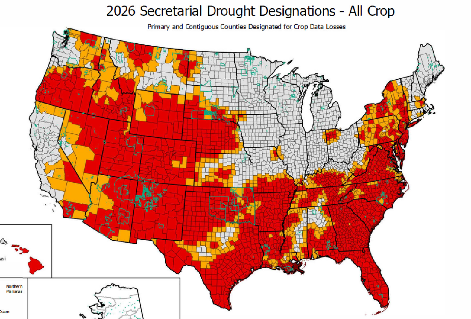 Droghut Drought disaster declarations continue to climb in number - Agweek | #1 ...