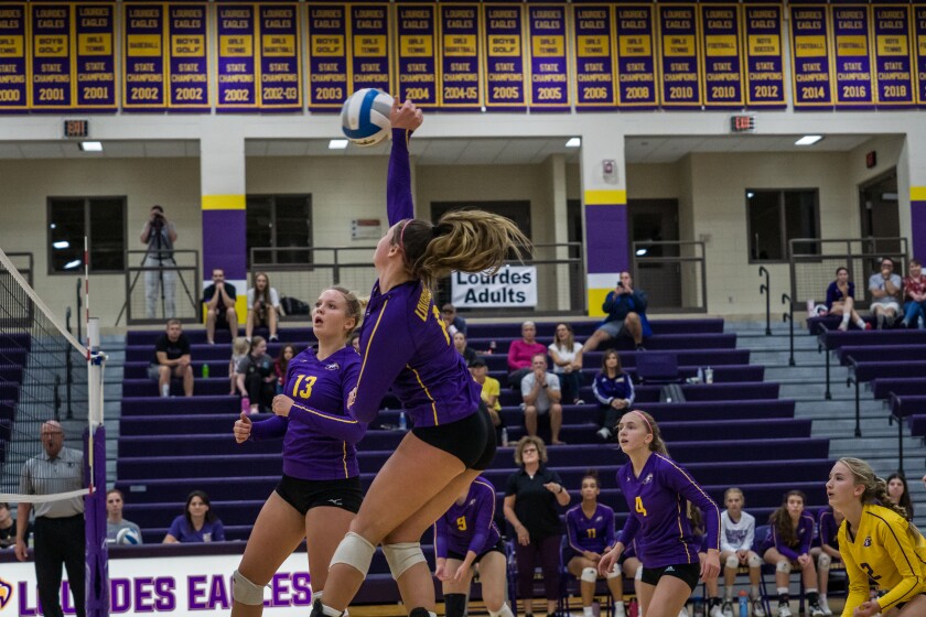 Kasson-Mantorville, Lourdes girls volleyball