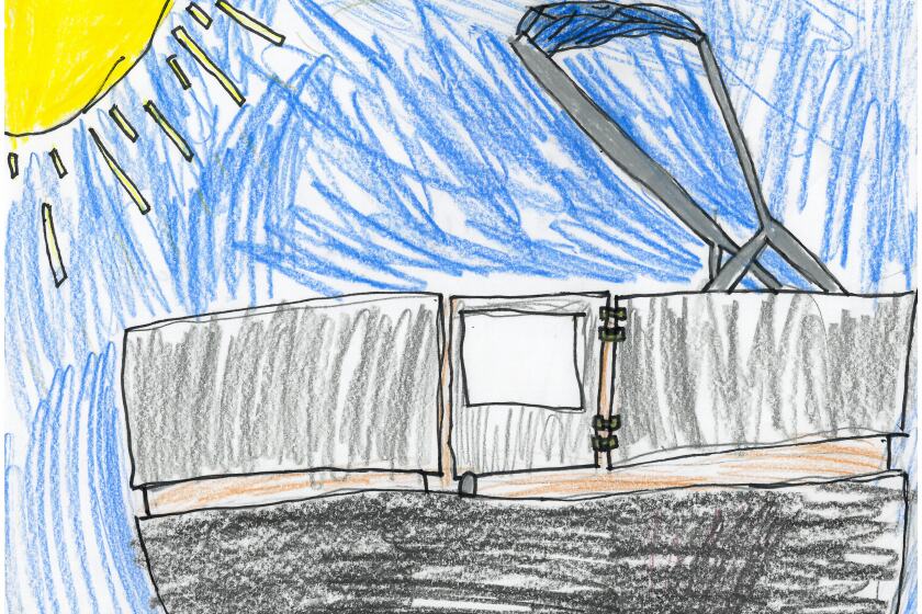 A drawing of a pontoon on a lake.