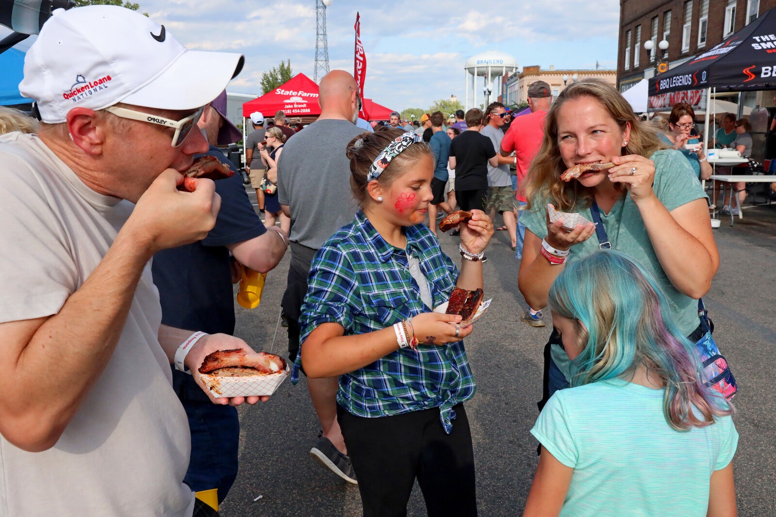 People enjoy Cub Foods Rib Fest during the Brainerd Jaycees Street Fest.