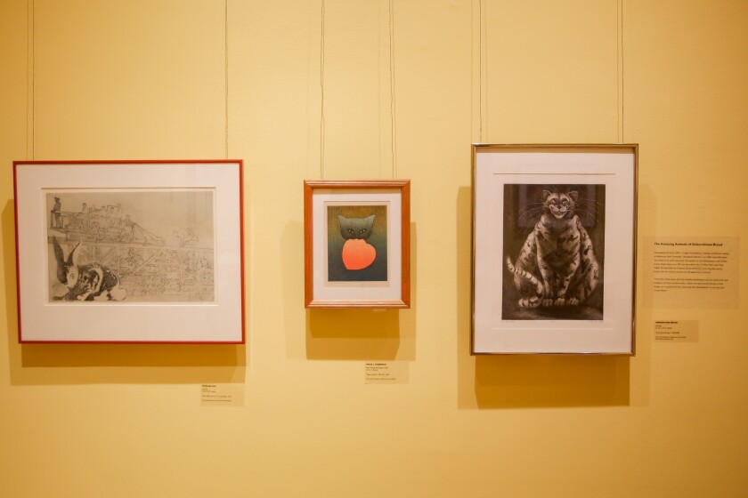 The Rourke Art Gallery + Museum is featuring an exhibition in the children's gallery of cat art. It's a nod to founder James O'Rourke, who had a history of keeping cats in the original gallery.