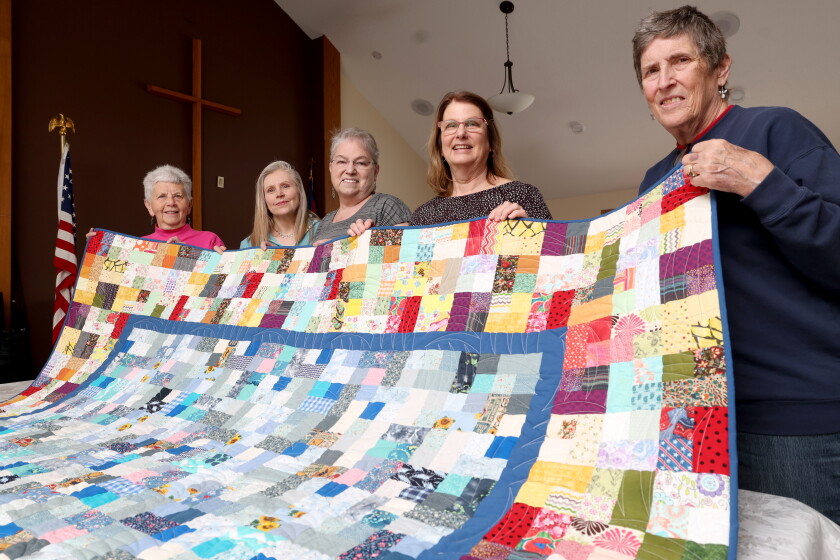 Communication Quilt A lot of 'love sewn into it': Hundreds of masks, once used for COVID ...