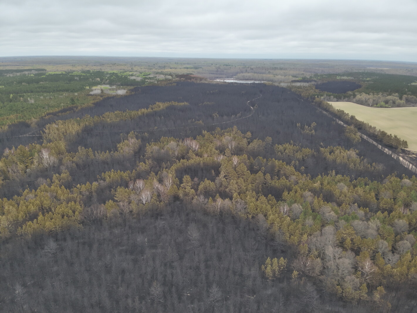 Flanders Fire delays Highway 11 construction work