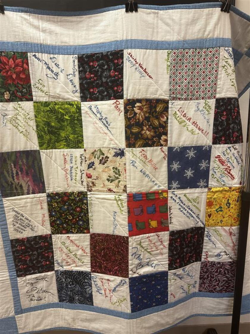 Communication Quilt Quilt displays promote cancer screening for early detection and ...