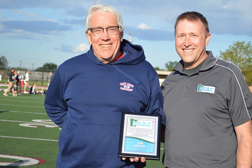 Tim Miles Rkc Former St. John's cross-country and track coach Tim Miles receives ...