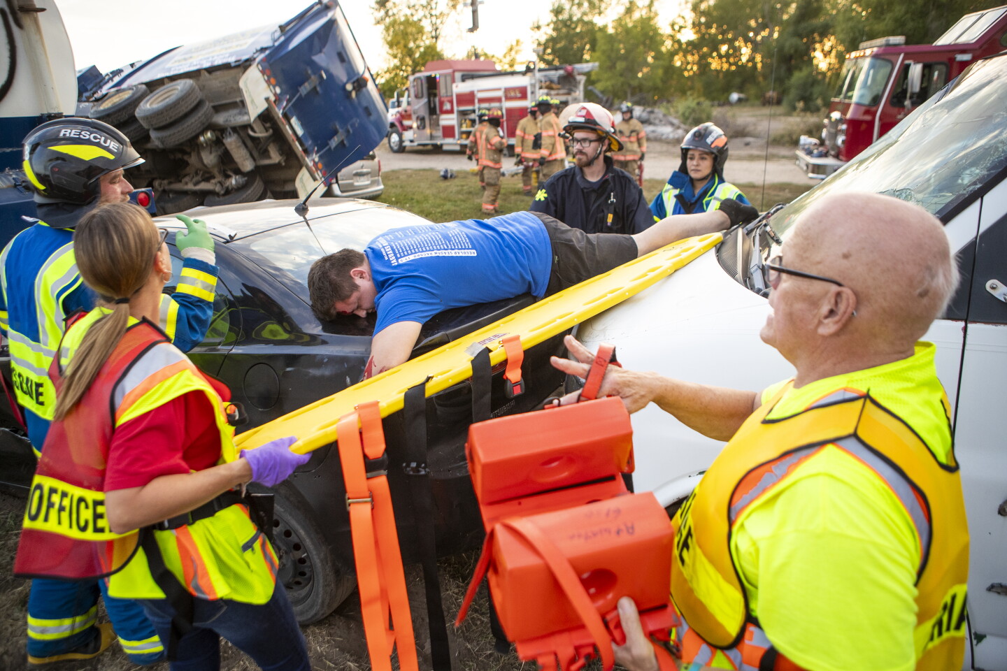 Photos: First responders keep skills sharp with mass casualty training ...