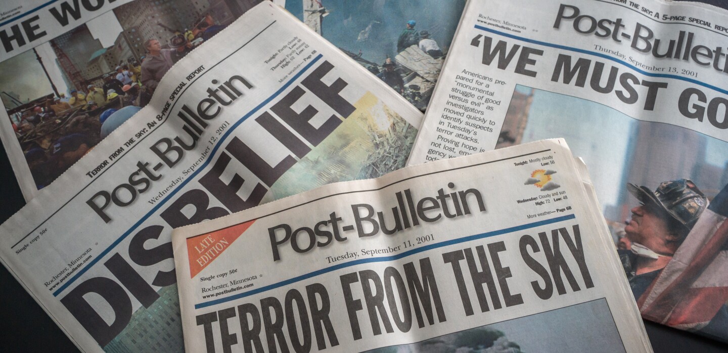 A look back 9/11 Post Bulletin front pages Post Bulletin Rochester