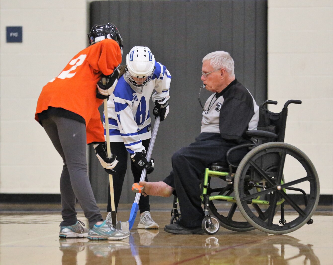 Brainerd floor hockey against St. Paul Humboldt Friday, March 18, 2022, in the State Quarterfinals at Bloomington Jefferson High School.