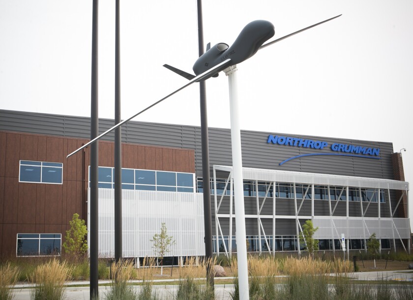 Northrop Grumman operates at Grand Sky west of Grand Forks. photo by Eric Hylden/Grand Forks Herald