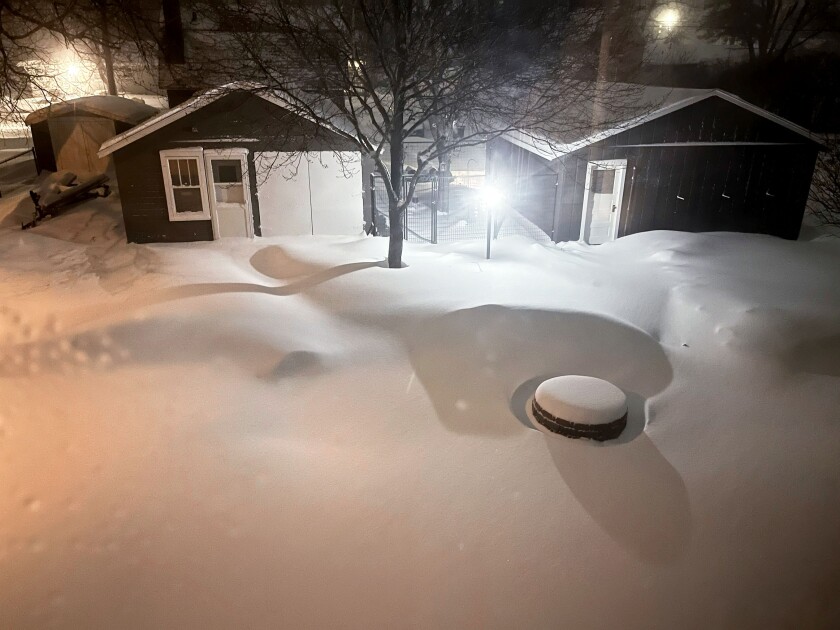 Snow drifts