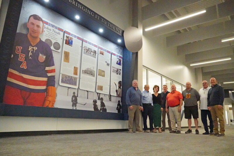 New Mural Honors ‘Godfather of Fargo Youth Hockey,’ John Noah, at Sports Center