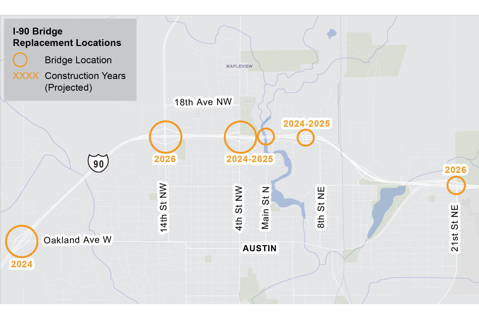 Austin Overpass Brief overnight I-90 traffic delays in Austin planned Feb. 3 for bridge ...