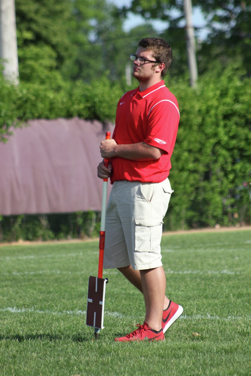 Pequot Lakes graduate Travis Jacobson, shown working at last year's Class A state meet, will represent Hamline at the NCAA Division-III national meet. File photo by Pete Mohs
