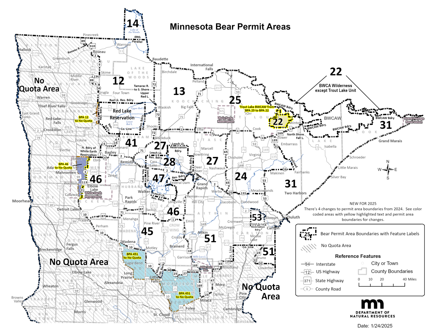 Bea Rbait Sign Mn Minnesota DNR proposes bear permit area boundary revisions - Grand ...