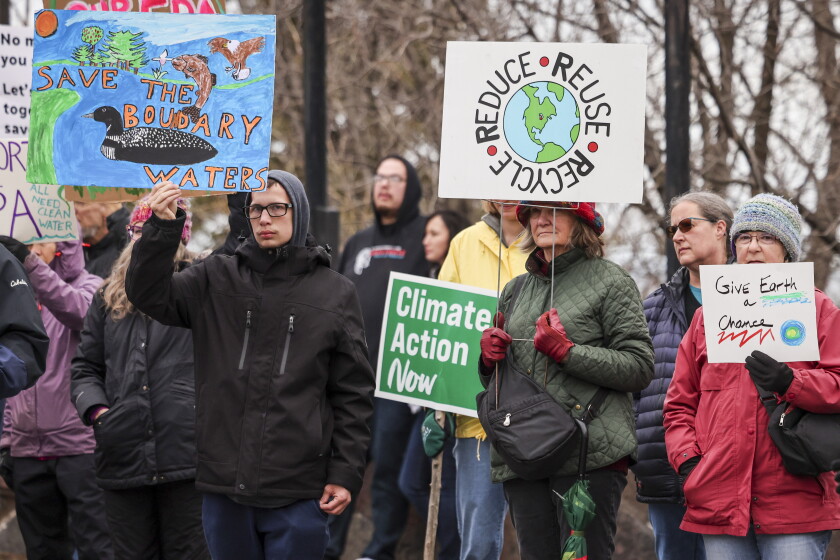 Duluthians rally and march for Earth Day - Duluth News Tribune | News ...