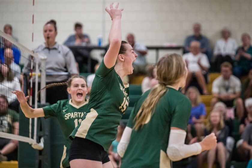 Mayo, Stewartville girls volleyball