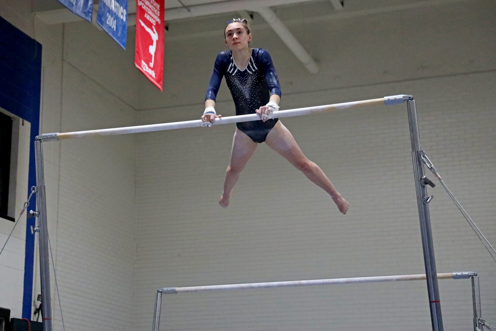 Brainerd gymnastics against Sauk Rapids on Friday, Jan. 13, 2023, at Brainerd.