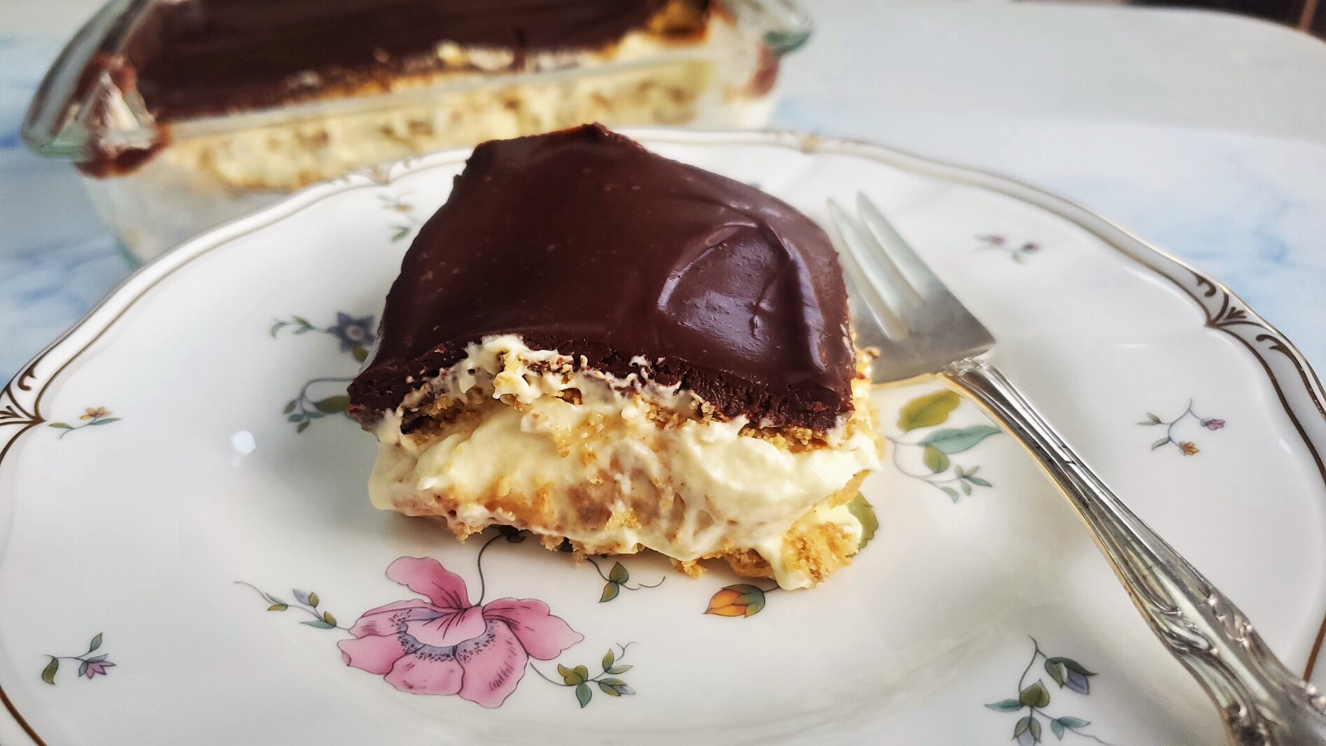 Triple Layer Chocolate Fudge Ice Cream Cake. - Half Baked Harvest