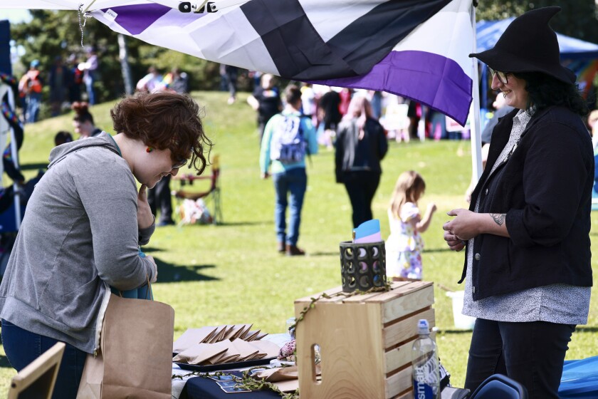 Baked goods for sale at festival