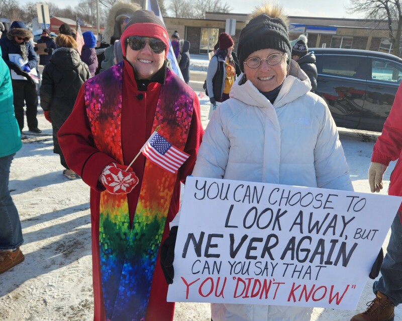 Hundreds attend quickly organized ICE Out rally Sunday in Willmar