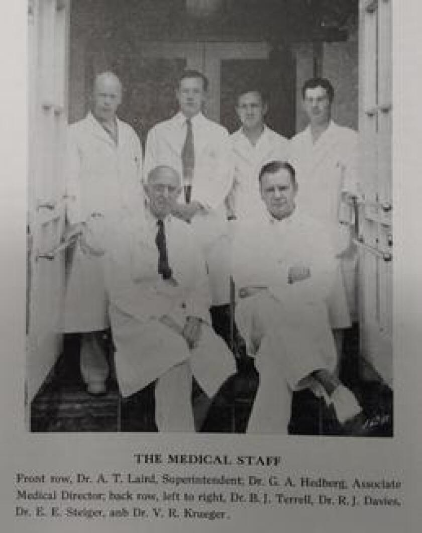 Pictured are Nopeming Sanatorium doctors who treated tuberculosis patients when the facility opened in 1912 - Msans.jpeg