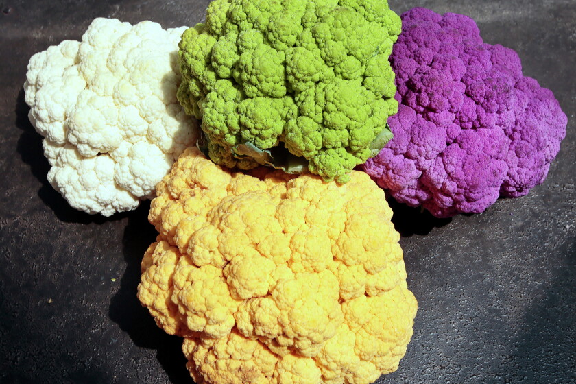Colorful cauliflower comes in UND colors, Vikings colors and more ...