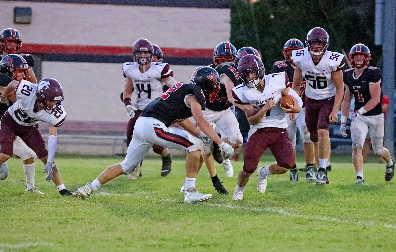 Aitkin football against Crosby-Ironton on Thursday, Sept. 1, 2022, at Aitkin.