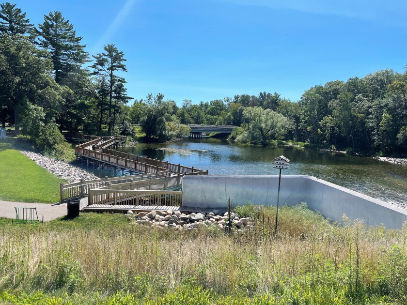 Crosslake Recreation Area fishing pier