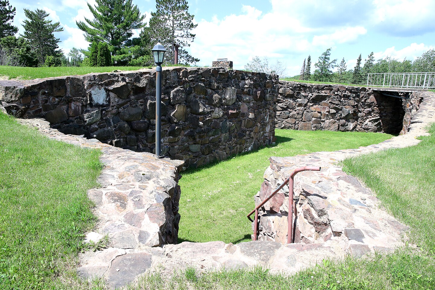 Stone walkway.