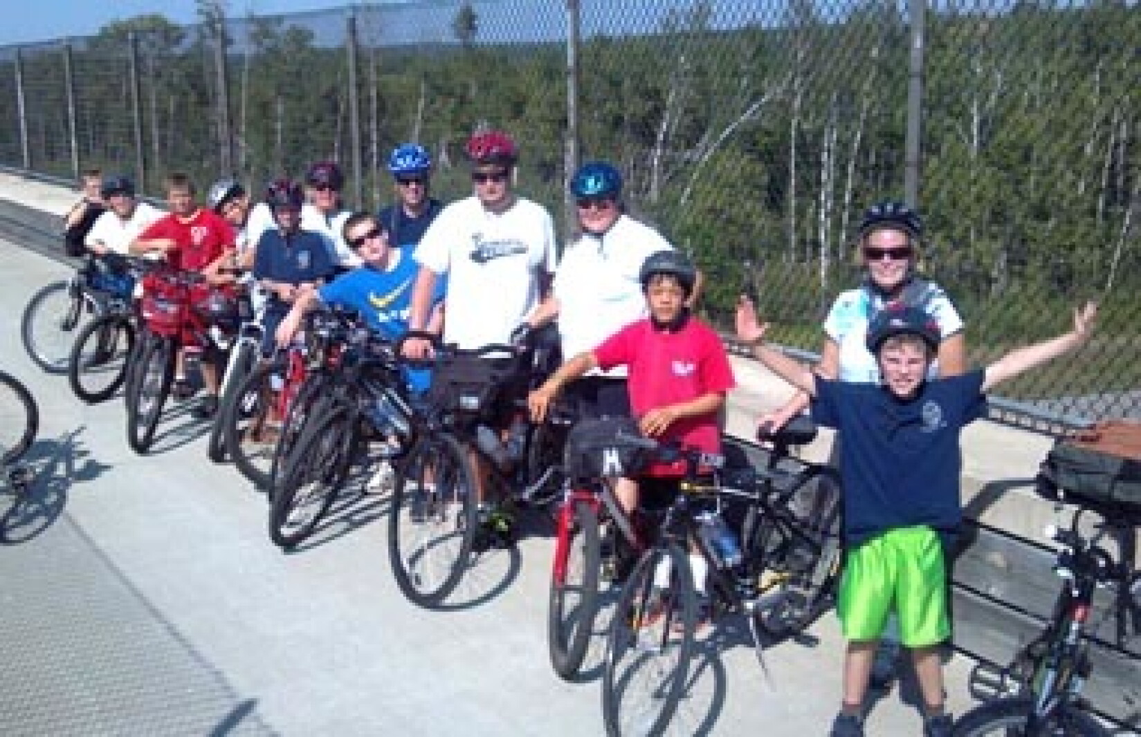 Boy scouts complete bike ride