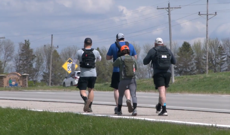 Veterans ruck from Moorhead to Detroit Lakes to raise mental health awareness