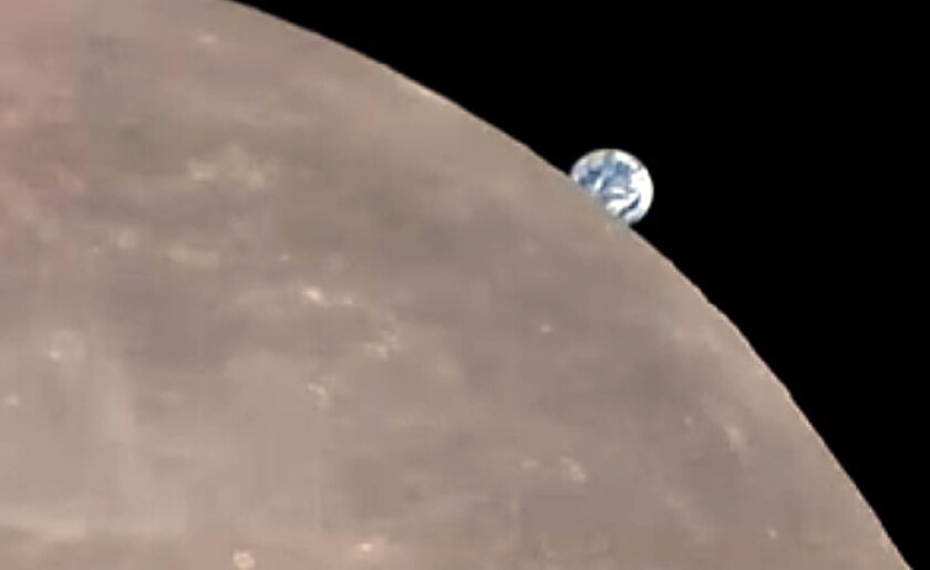 Moon and Earth