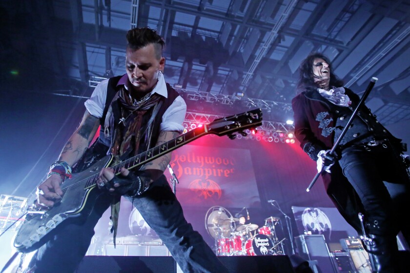 Rocking undead: Depp, Cooper and Hollywood Vampires raise the classic ...