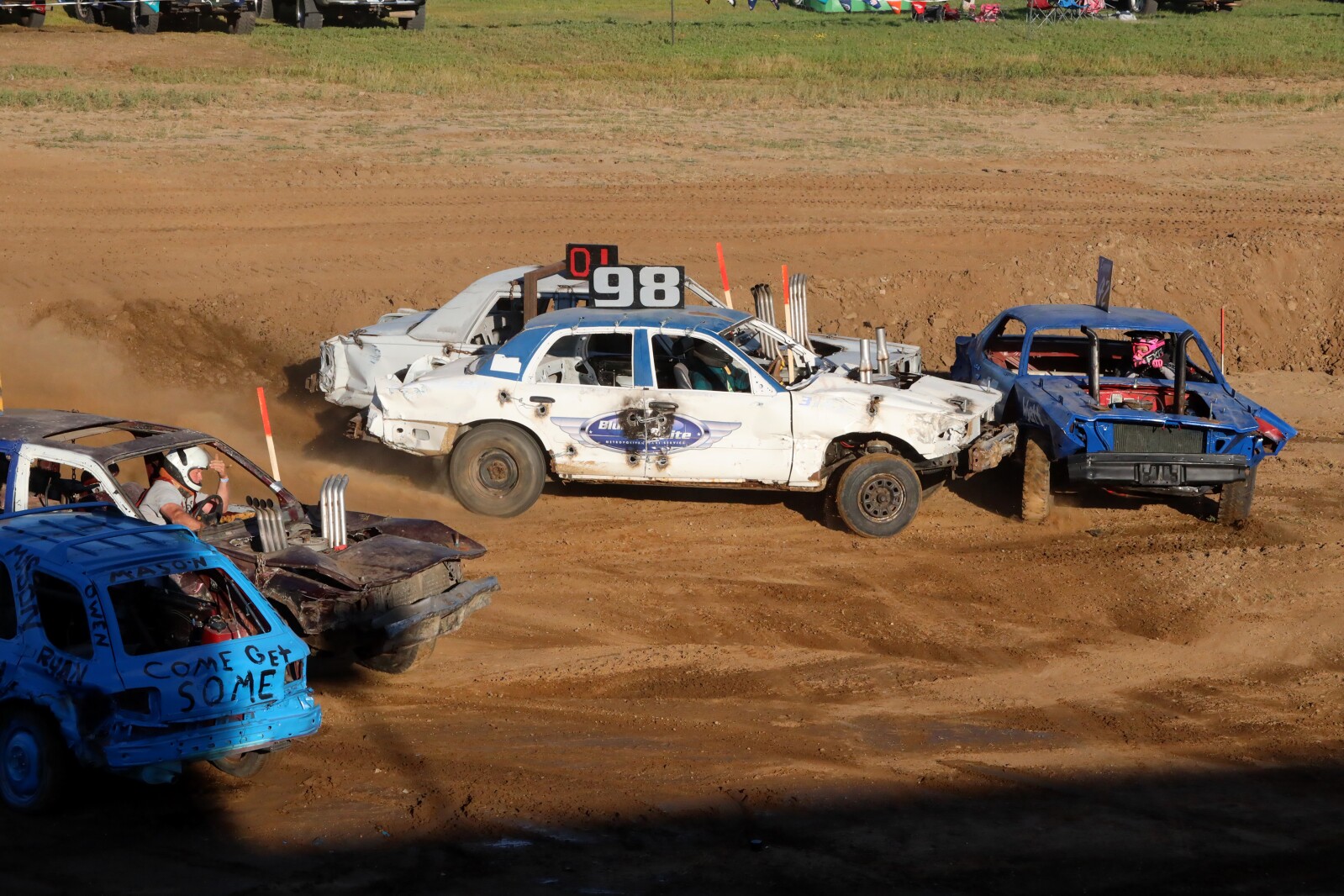 Demolition derby at the fair Wednesday, Aug. 3, 2022, at the Crow Wing County Fair.