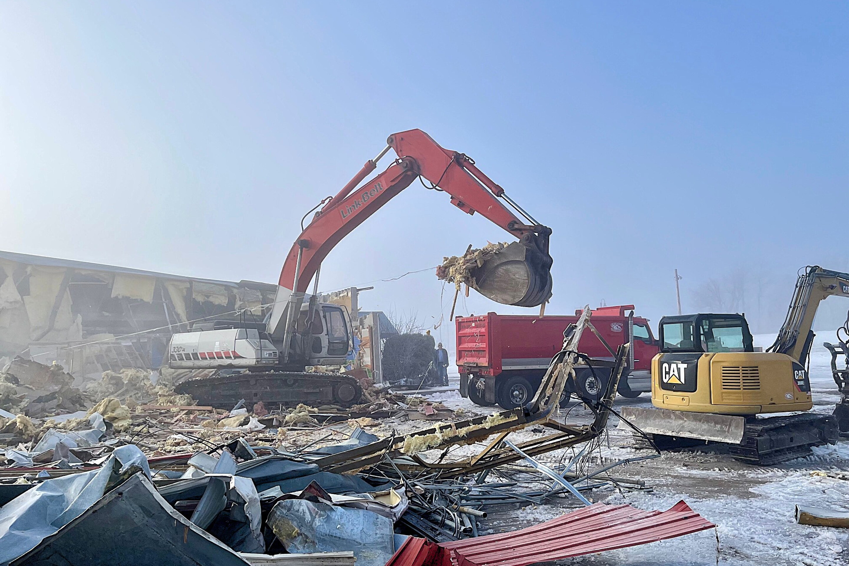 Detroit Demolition Demolition underway at Voyageur Lanes in Detroit Lakes - Detroit Lakes ...
