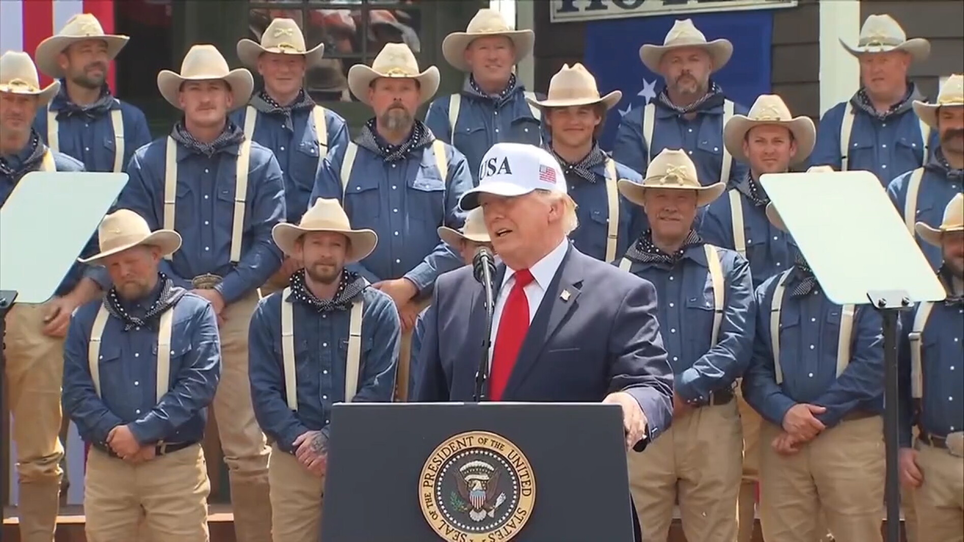 Trump highlights Roosevelt's legacy in Medora speech